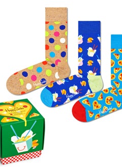 Happy Socks Happy Socks 3-Pack Pizza Love Socks Gift Set  - Image 1