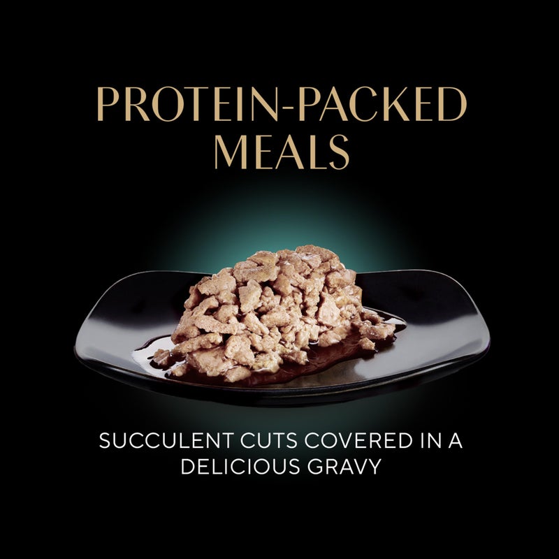 Sheba طعام قطط شيفا بورتشنز المثالي الرطب قطع في صلصة، طبق دجاج مشوي، طبق ديك رومي طري، مع سمك السلمون المستدام، ومع التونة المستدامة، 2.6 أونصة. عبوات مزدوجة (24 قطعة، 48 حصة) - Image 5