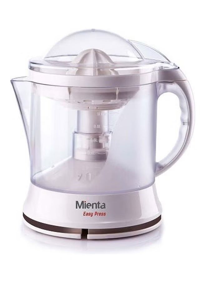 Mienta - Mienta Easypress Citrus Juicer, 1L Capacity, 40W – Model CP103 – White - Image 1