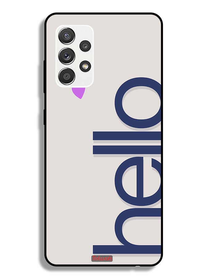 Tolwak Samsung Galaxy M32 5G Protective Case Cover Hello - Image 1