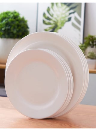 12 Piece White Melamine Plates Set 10 inch - pzsku/Z2A3ABCF5172F2C3AA63AZ/45/_/1670050688/11e11a68-961f-4189-a689-5d7c4513ab19