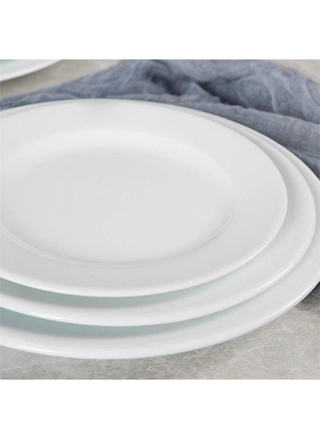 Alsaif - 12 Piece White Melamine Plates Set 10 inch - Image 1