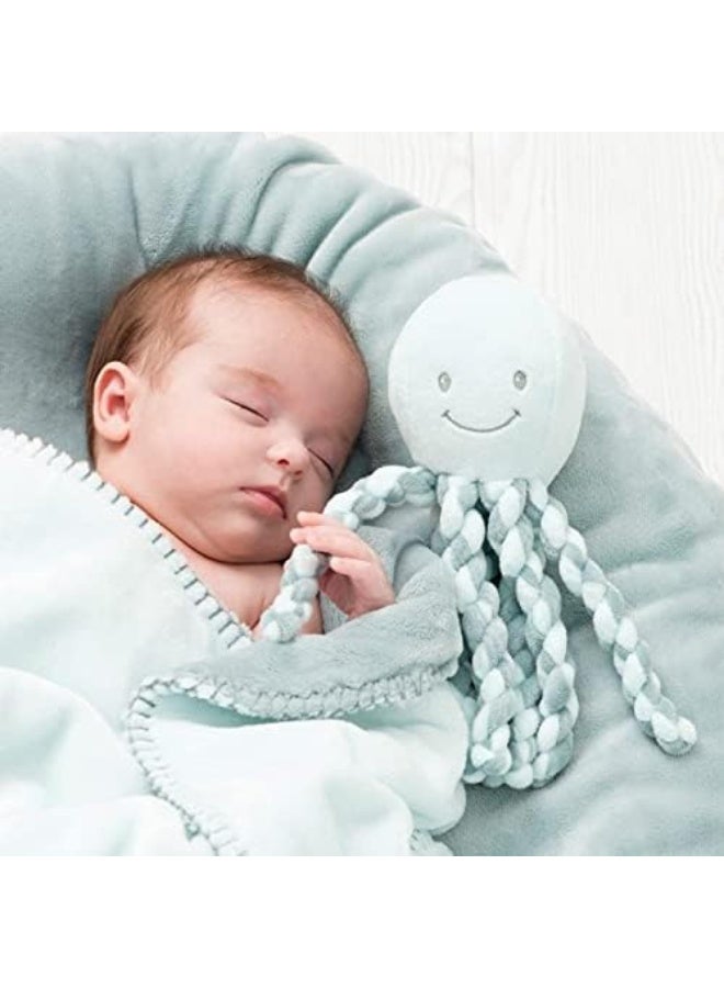 Nattou Lapidou - Piu Piu Octopus Plush Toy for Newborn Babies, Comforting, Soothes for Sleep - Green & Mint Green - Image 4