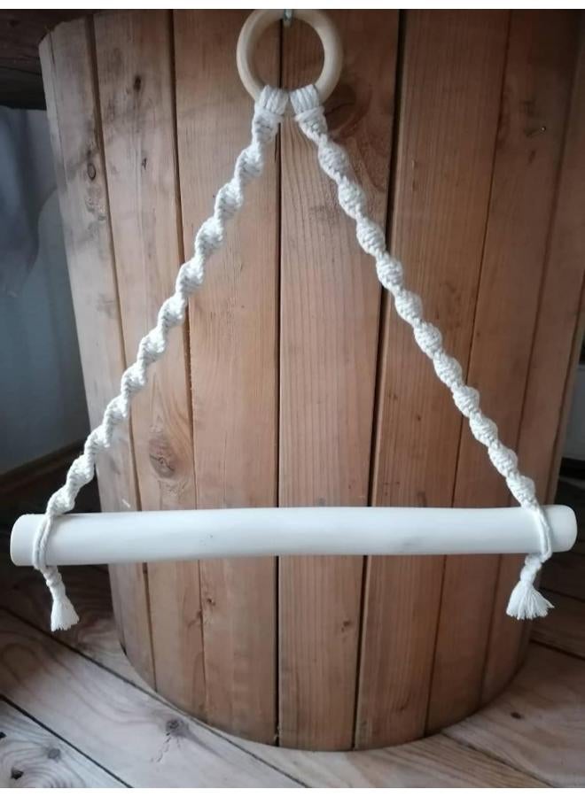Antikiano Macrame paper roll tissue holder - Image 3