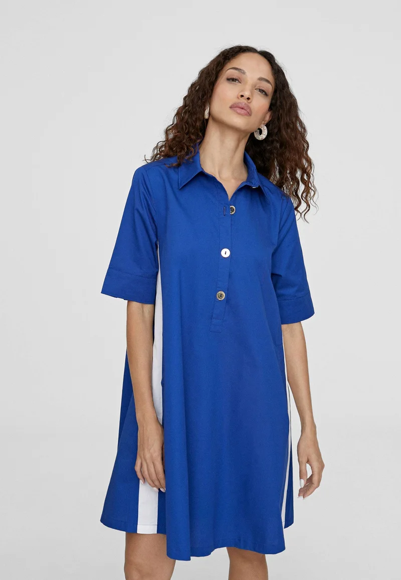 لولا كساديمونت فستان قصير متباين اللون