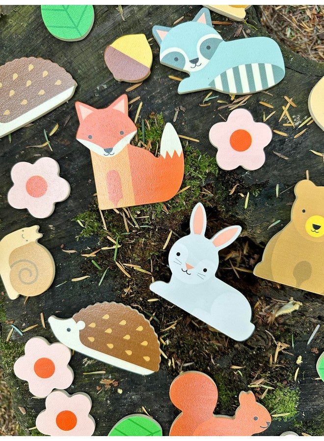 Petit Collage بيتي كولاج: اهتزاز الغابة | لعبة تكديس خشبية للأطفال | ارم النرد وركب الأجسام على الفطر | لا تدع البرج يسقط! | رائعة للأعمار 4 وما فوق - Image 4