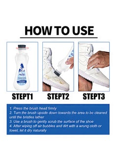 JUE-FISH Shoe Whitener Detergent，White Colour Restorer For sneakers，canvas & leather shoes，Instant Shoe Whitening Polish for a Brighter & Cleaner Look（100ml）  - Image 4