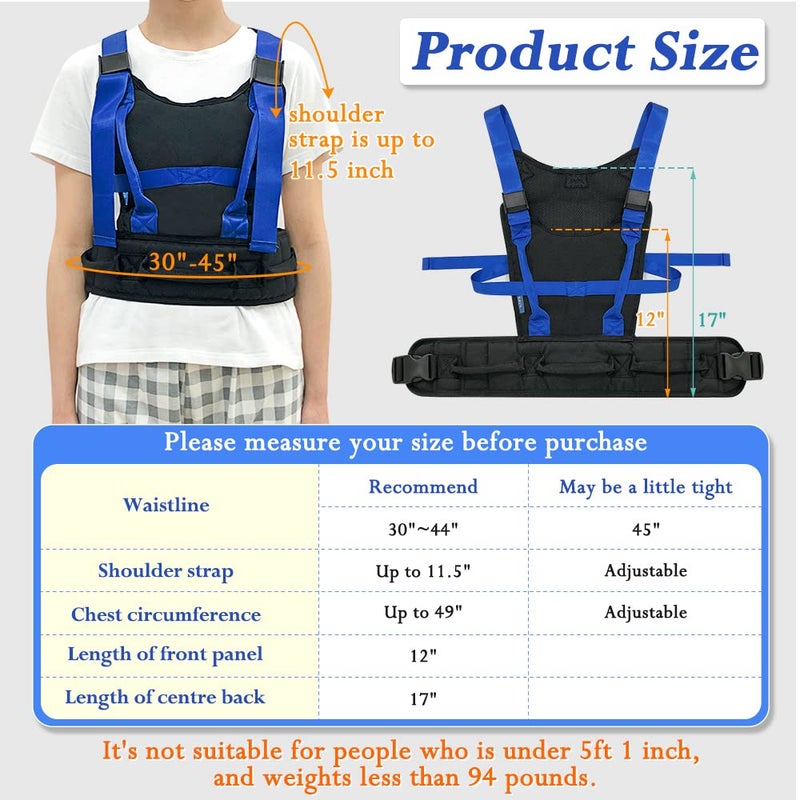 KAVIL Gait Belt for Seniors Transfer Belt Gait Belt with Handles Lift Standing Aids & Supports Physical Therapy Belt Walking Patient Parkinson, Pediatric Elderly Aids for Living - Image 2