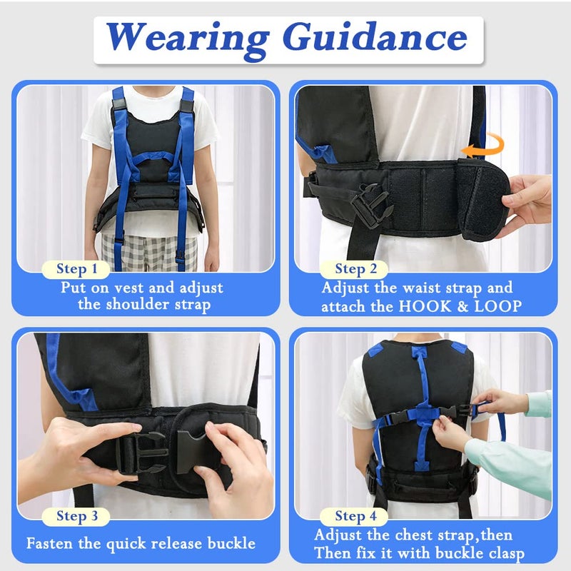 KAVIL Gait Belt for Seniors Transfer Belt Gait Belt with Handles Lift Standing Aids & Supports Physical Therapy Belt Walking Patient Parkinson, Pediatric Elderly Aids for Living - Image 5