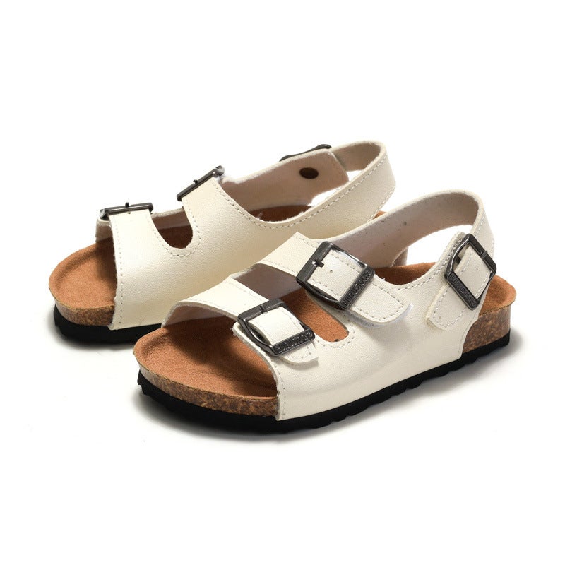 2025 Ruizu Spring and Summer Children's Cork Sandals Boys Parent-child Sandals and Slippers Girls Breathable Beach Shoes Casual - Image 2