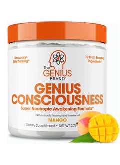 Genius consciousness, Super Nootropic Brain Supplement Powder, Mango - Boost Focus, Cognitive Function, Concentration & Memory Booster - Alpha GPC & Lions Mane Mushroom for Neuro Energy & IQ - pzsku/Z2A3B0179DA95907682AFZ/45/_/1716288120/a5b9f088-c7e4-4730-b4b2-f6948b399f27