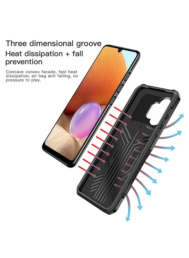 S-TOP Case For Samsung Galaxy A32 4G Armor Warrior Shockproof PC + TPU Protective Case - Image 5