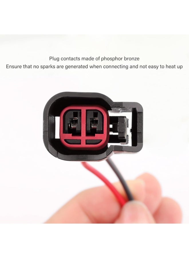 8 PCS Fuel Injector Connector tail,Fuel Injectors Set of 8 Replace OEM# 5013995AA,5161919AA,Car Accessories Fuel Injector Wiring Harness Compatible with Dodge,Ford,Chevrolet (8PCS) - Image 4