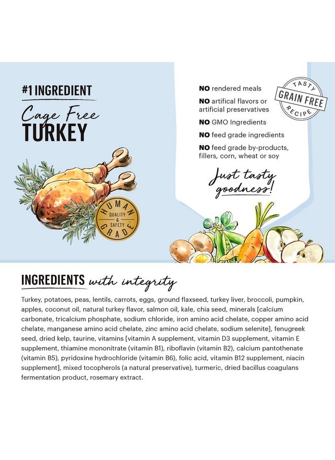 the honest kitchen - Whole Food Clusters Grain Free Turkey Dry Dog Food, 1 Lb Trial Pouch - Image 1