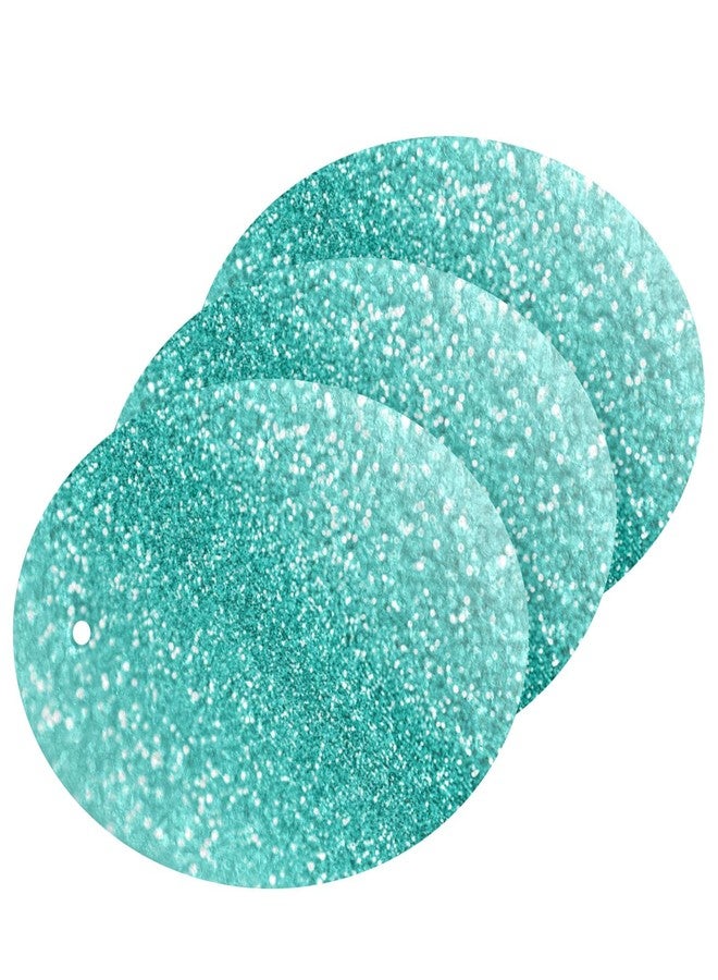 Eionryn Teal Turquoise Sparkle Kitchen Sponges Sea Water Aqua Green Cleaning Dish Sponges Non-Scratch Natural Scrubber Sponge for Kitchen Bathroom Cars, pack of 3 - Image 1