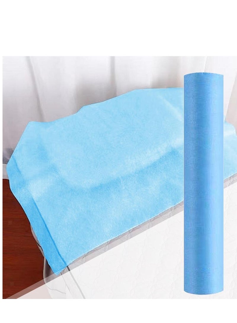 Disposable Non-Woven Bed Sheet Roll, 80x180cm, 50 Sheets – Blue Spa Massage Table Covers for Facial, Tattoo, Beauty & Medical Use  - Image 4