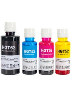 NexNova GT53XL 135ml GT52 70ml for HP Printer DeskJet Smart GT Tank (All-Pack of 4)  - Image 1