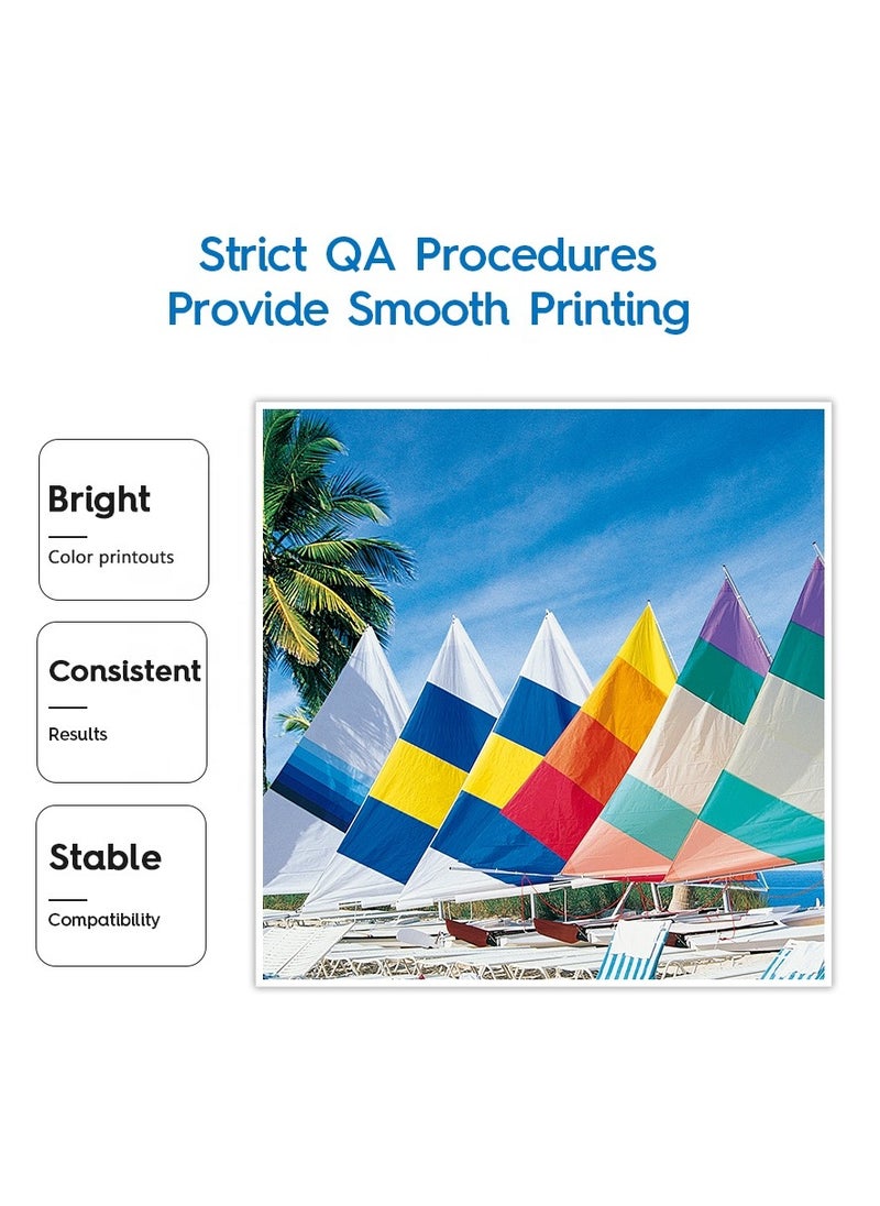 NexNova - GT53XL 135ml GT52 70ml for HP Printer DeskJet Smart GT Tank (All-Pack of 4) - Image 1