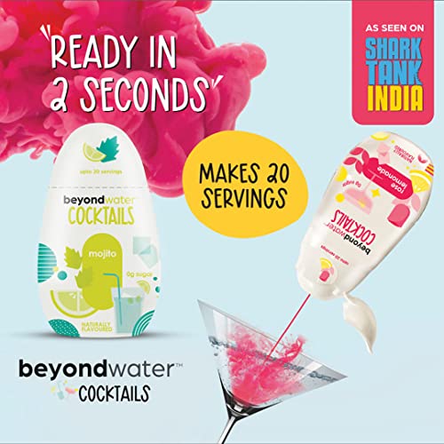 BEYOND WATER Cocktail Mixer Pack 4 Makes 20 Servings Each (Mojito, Lavender Honey, Rose Lemonade, Cucumber Mint) | Zero Calorie Sugar-Free Mixer for Cocktails, Mocktails Drinks Beverages - Image 2