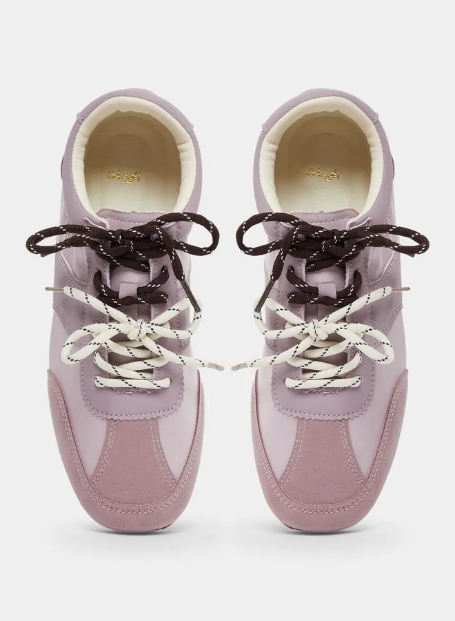 Styli Styli Classic Dual Tone Lace-Up Sneakers