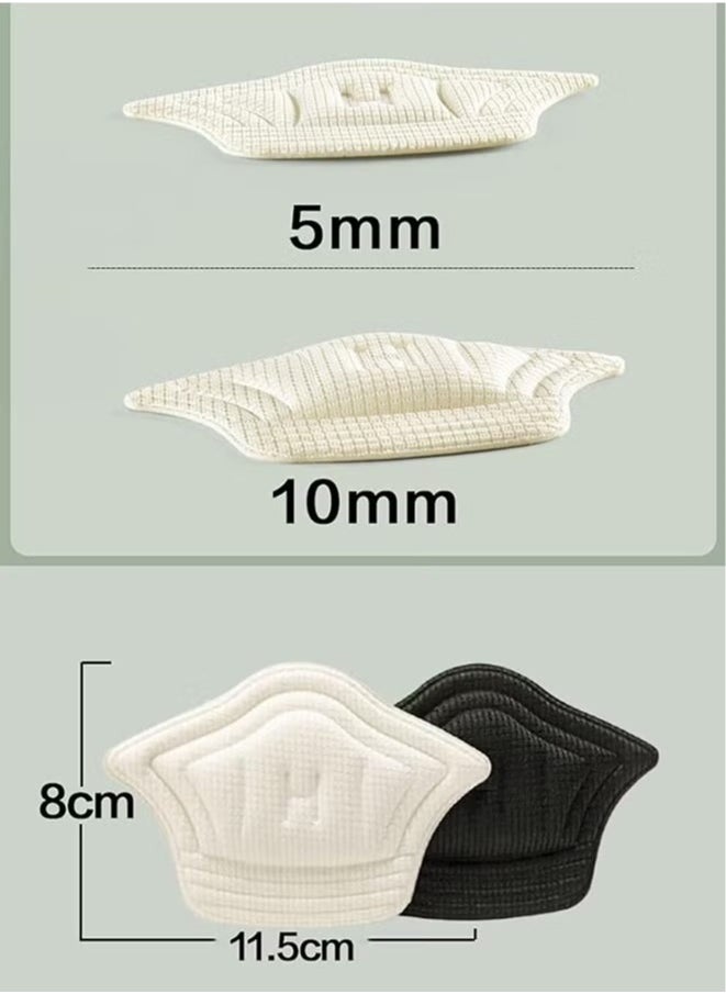 Generic Back of Heel Cushion Inserts, Insole Patch Sport Shoes Heel Sticker, Adhesive Heel Guards Liners for Sneaker, Improve Shoe Fit (Beige)  - Image 3