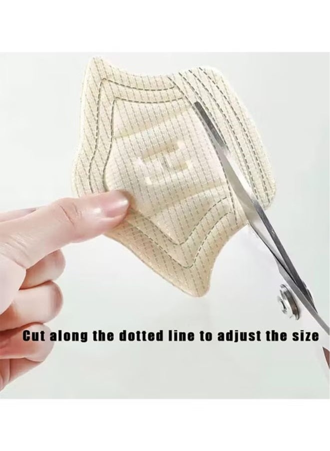 Generic Back of Heel Cushion Inserts, Insole Patch Sport Shoes Heel Sticker, Adhesive Heel Guards Liners for Sneaker, Improve Shoe Fit (Beige)  - Image 4
