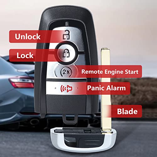 Aichiyu Keyless Entry Smart Remote Key Fob Replacement for Ford Bronco 2021-2023 Edge Explorer 2017-2022 Escape 2010-2022 Maverick 2022 Ranger XLT, 902MHz FCC ID: M3N-A2C931426, P/N: 164-R8182 - Image 5
