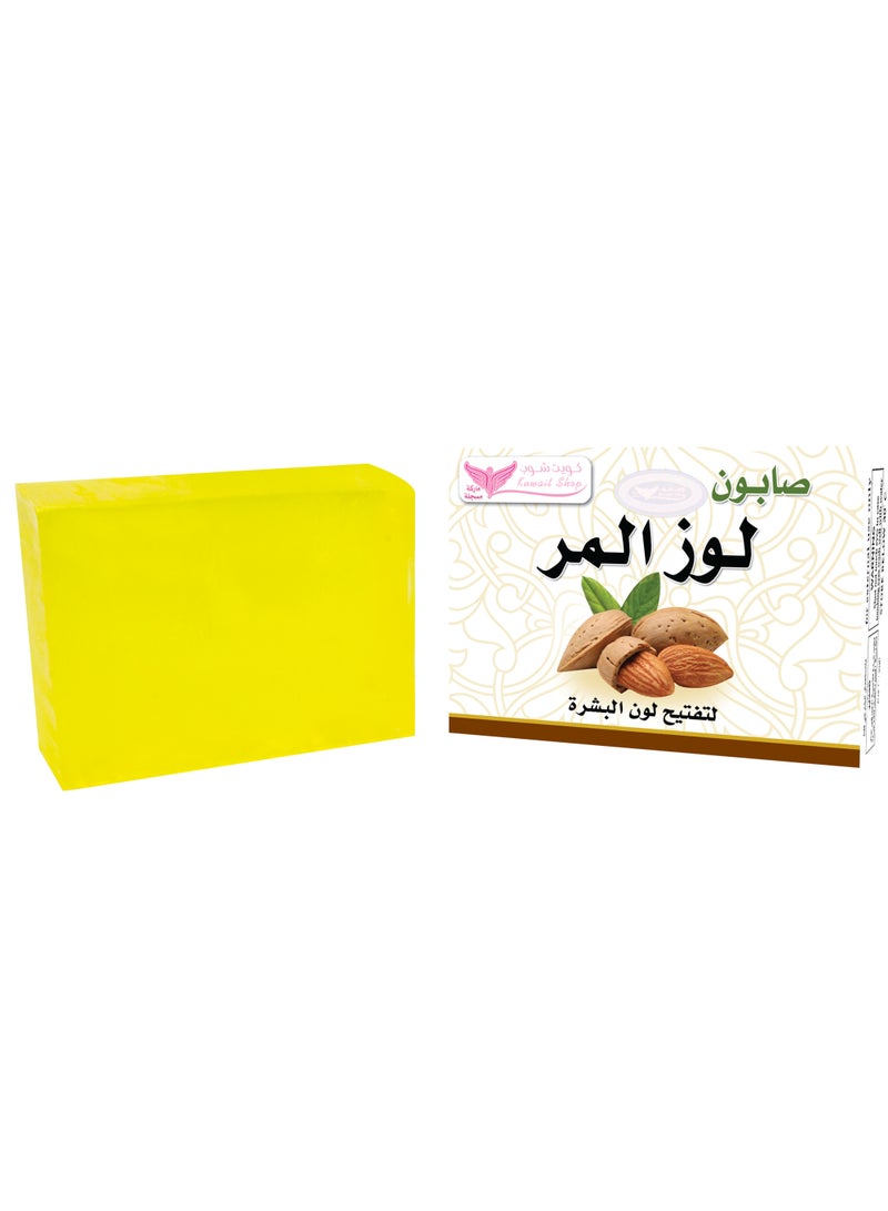 كويت شوب صابونة اللوز المرة الصفراء 100 جم – تنظيف عميق وتفتيح للبشرة