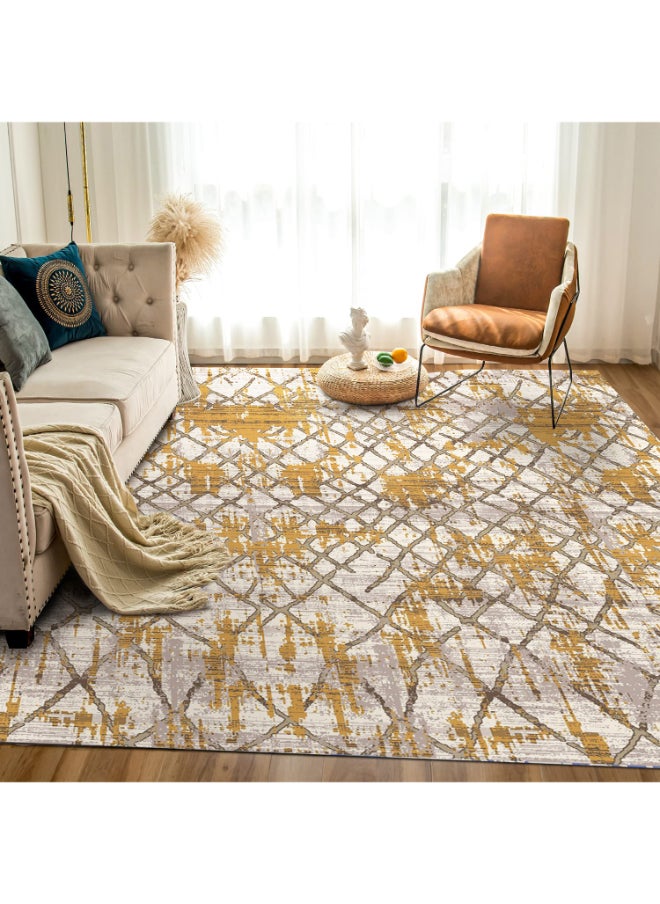 Interior Luxurious Modern Rectangular Anti-Slip Carpet Made of High Quality Polyester 