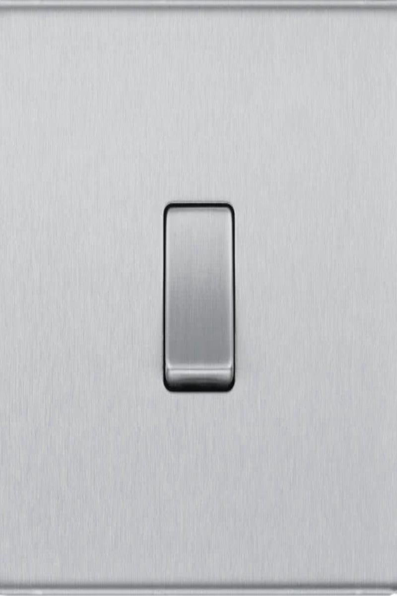 BG Screwless Brushed Steel FBS13 20A Intermediate Switch