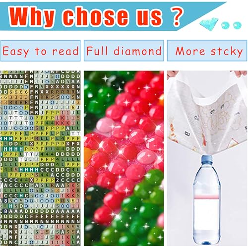 Ycydilirab 5D Diamond Painting for Adults Bookshlf- Diamond Art Kits for Adults Bookshlf, DIY Gem Painting for Gifts Home Wall Decor 12x16inch - Image 5
