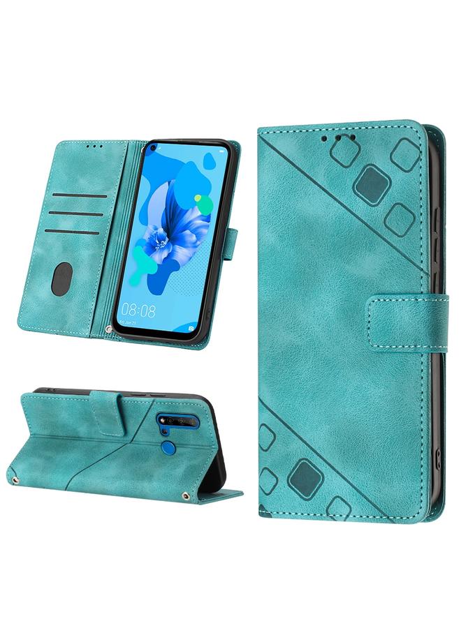 اس-توب جراب لهاتف Huawei P20 lite 2019 / nova 5i، جراب هاتف من الجلد المنقوش بملمس الجلد - Image 1