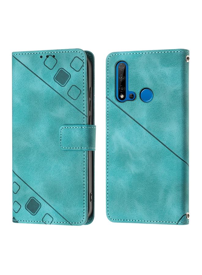 اس-توب جراب لهاتف Huawei P20 lite 2019 / nova 5i، جراب هاتف من الجلد المنقوش بملمس الجلد - Image 2