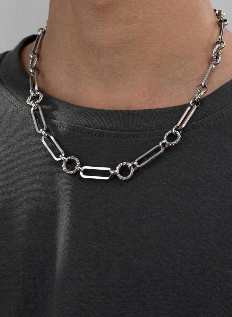 JewelryLand Elegant Stainless Steel Necklace For Men - Image 1