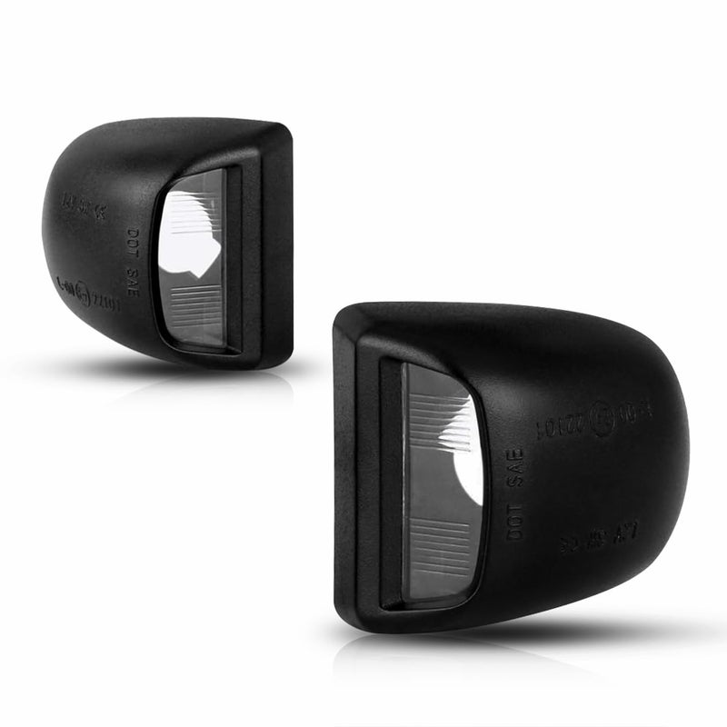 LESAUCE LED License Plate Light Housing for for Chevy Silverado 1500 2500 3500 Suburban Tahoe GMC Sierra Yukon XL for Escalade, Black, 2PCS - Image 1