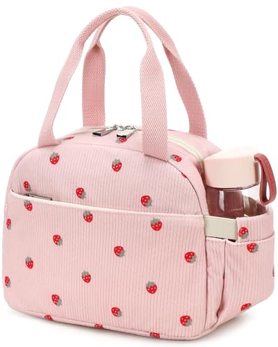 Hidds Lunch Box Lunch Bag Insulated Lunchbox Cute Reusable Lunch Tote bags for School Work Picnic for Kids Girls Women Beige Heart - Image 1