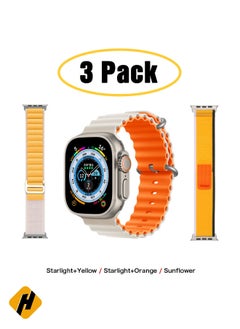 Apple Watch Band Strap For Apple Watch Ultra 2/Ultra 49mm, Series 10 46mm, 9/8/7 45mm, SE2/SE/6/5/4 44mm, 3/2/1 42mm