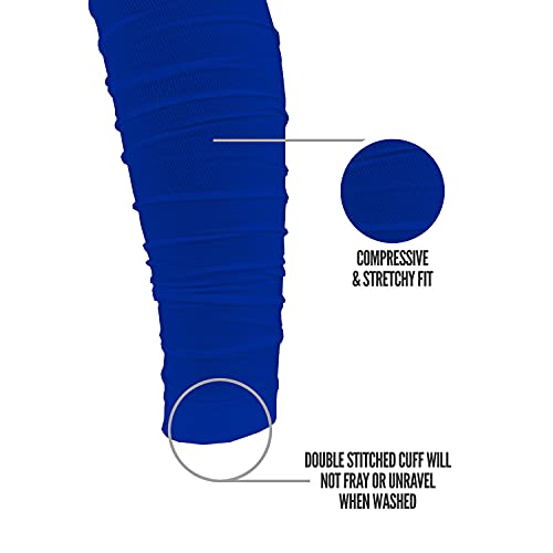 NXT NXTRND Nxtrnd Football Leg Sleeves, Calf Sleeves for Men & Boys, Sold as a Pair (Royal Blue) - Image 4