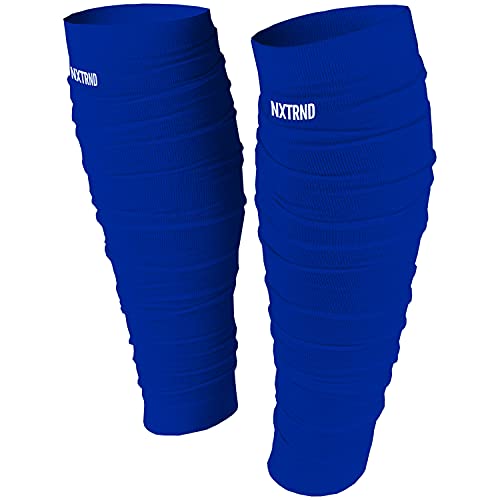 NXT NXTRND Nxtrnd Football Leg Sleeves, Calf Sleeves for Men & Boys, Sold as a Pair (Royal Blue) - Image 3