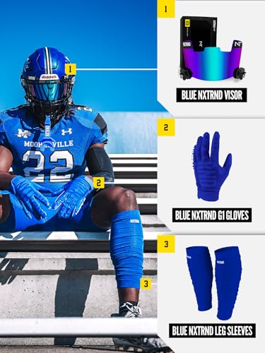 NXT NXTRND Nxtrnd Football Leg Sleeves, Calf Sleeves for Men & Boys, Sold as a Pair (Royal Blue) - Image 5