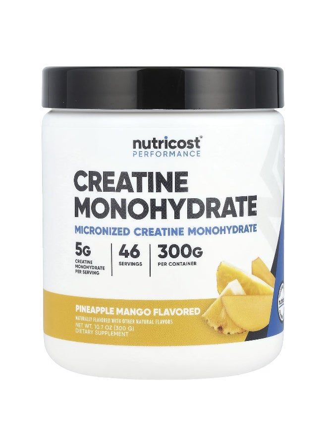 Nutricost Nutricost, Creatine Monohydrate, Pineapple Mango , 10.7 oz (300 g) - Image 1