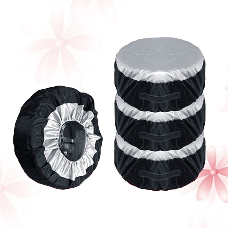 2pcs Car Tire Covers Oxford Cloth Wheel Tire Covers Protector for 65cm Tire - Image 3