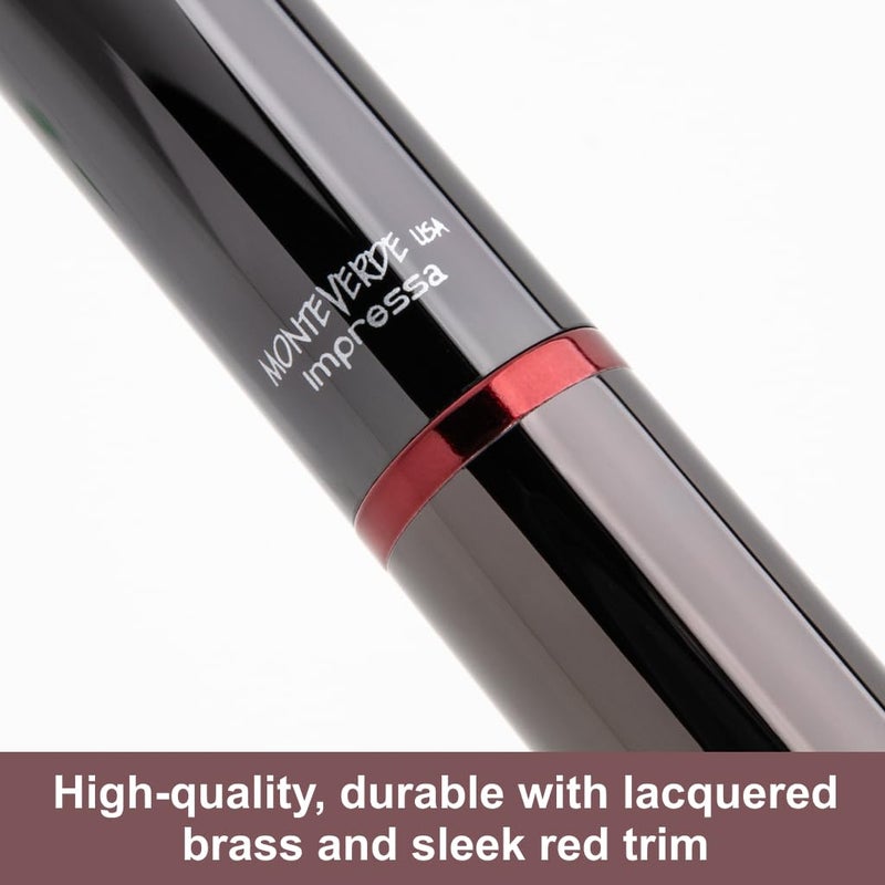 Monteverde Impressa FP Gun Metal w/Red Trim - M - Image 2