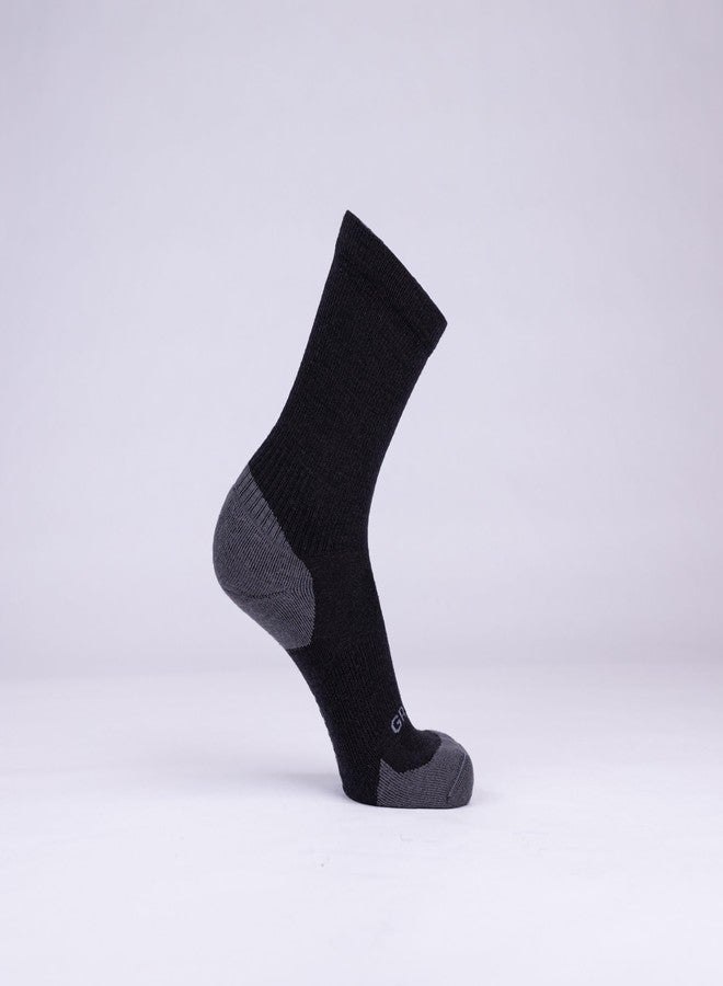 GRIP6 Crew Socks - Merino Wool Socks Made in the USA, Lightweight Wool Hiking Socks, Crew Socks for Men and Women - Cold Weather Gear - Image 3