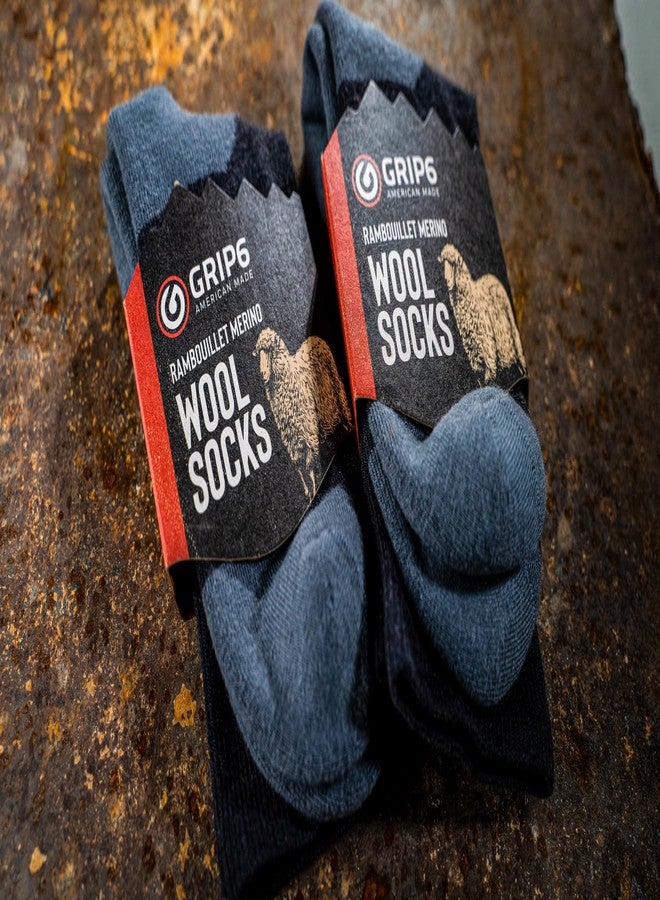 GRIP6 Crew Socks - Merino Wool Socks Made in the USA, Lightweight Wool Hiking Socks, Crew Socks for Men and Women - Cold Weather Gear - Image 5