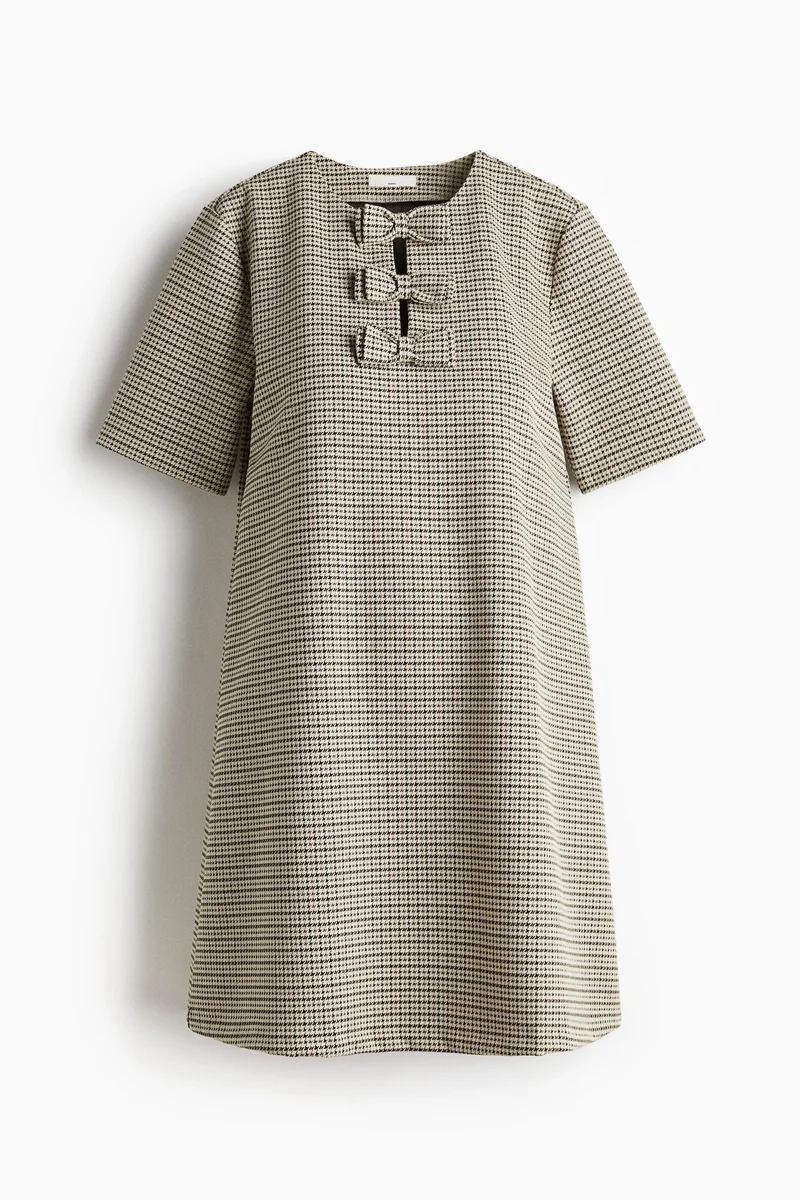 H&M MAMA Bow-detail shift dress
