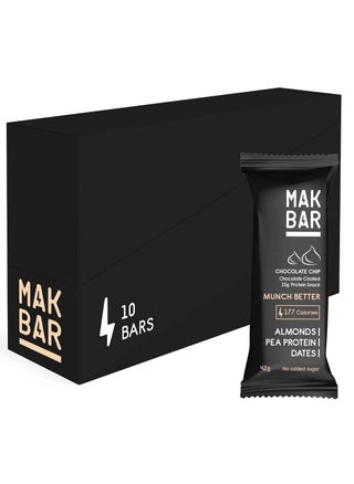 MAK BAR Chocolate Chip Protein Bar 42g 10 Pieces - pzsku/Z2A3BFF7FCE14A7A5D859Z/45/_/1670037496/ff6b6eb3-c34b-43fb-a977-133c13d64015