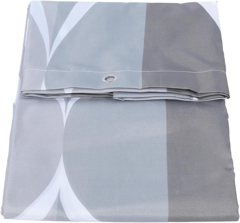 Shower Curtain Liner, Fabric Bath Curtain with Rust Grommets, Thickened Polyester Material for Hotel Bathroom, Machine Washable Shower Curtain Set Includes 12 (70.9 X 70.9in) - Image 3