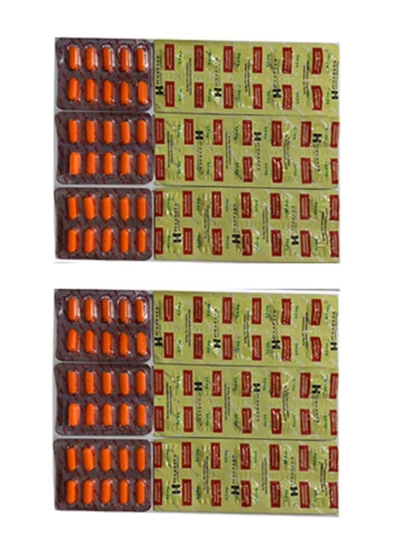 HARSEN 6 strips of nutritional supplements with 6 original vitamin strips