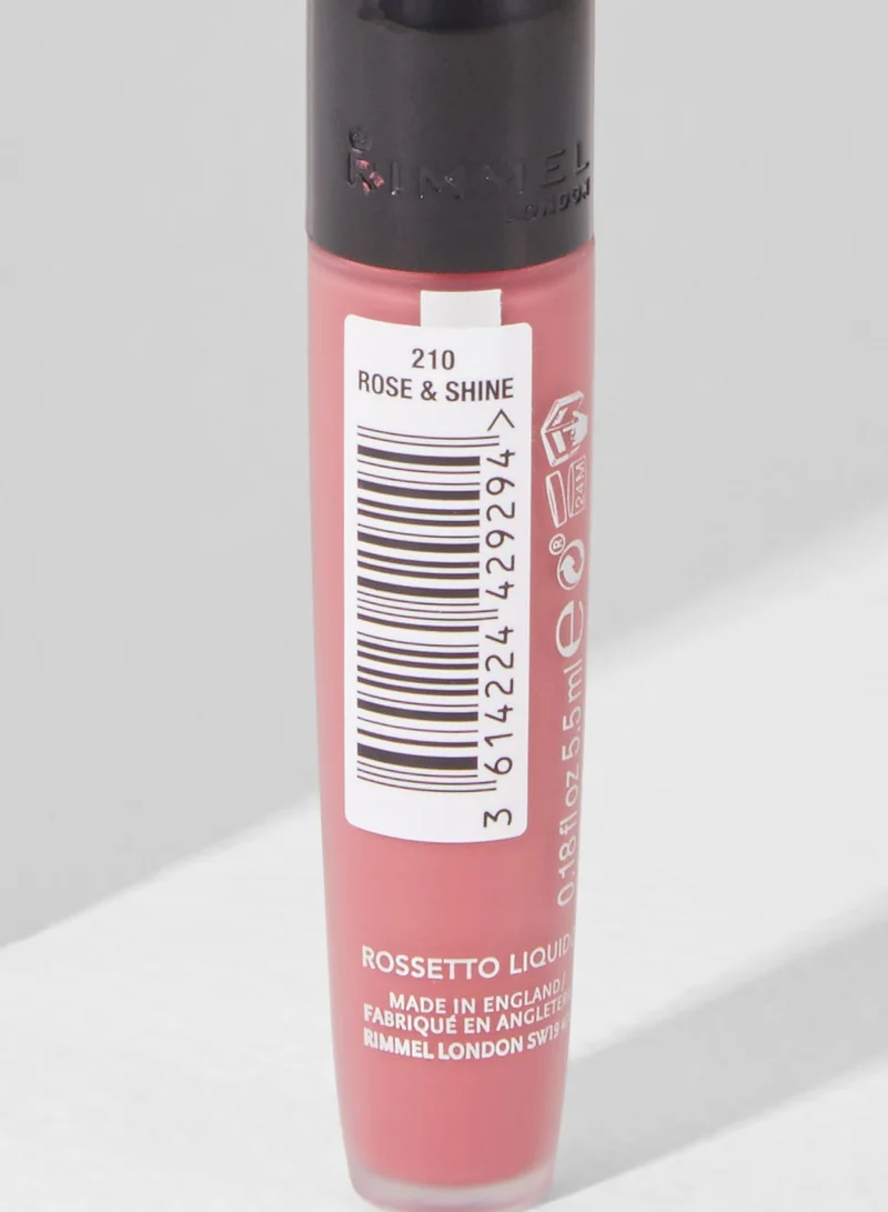 RIMMEL LONDON Rimmel Stay Matte Liquid Lip Colour – 210 – Rose & Shine, 5.5ml